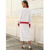 imageANRABESS 2 Piece Skirts Sets For Women Fall Fashion 2025 Striped Sweater Midi Dress Knit Lounge Travel Outfits Winter ClothesWhite Grey Red