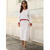 imageANRABESS 2 Piece Skirts Sets For Women Fall Fashion 2025 Striped Sweater Midi Dress Knit Lounge Travel Outfits Winter ClothesWhite Grey Red