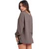 imageANRABESS Oversized Long Sleeve Shirts for Women Off the Shoulder Sweatshirt Loose V Neck Tunic Tops High Low Sweater 2025Light Brown