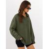 imageANRABESS Sweatshirt for Women Oversized Casual Long Sleeve Side Slit Button Lapel Polo Pullover Tunic Tops 2025 Fall OutfitsArmy Green
