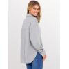 imageANRABESS Sweatshirt for Women Oversized Casual Long Sleeve Side Slit Button Lapel Polo Pullover Tunic Tops 2025 Fall OutfitsGrey