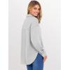 imageANRABESS Sweatshirt for Women Oversized Casual Long Sleeve Side Slit Button Lapel Polo Pullover Tunic Tops 2025 Fall OutfitsLight Grey
