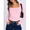imageANRABESS Women Double Lined Long Sleeve Crop Tops Shirts Square Neck Tight Fitted Going Out TShirt Basic Tee Outfits 2025Light Pink
