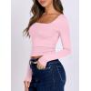 imageANRABESS Women Double Lined Long Sleeve Crop Tops Shirts Square Neck Tight Fitted Going Out TShirt Basic Tee Outfits 2025Light Pink