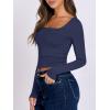 imageANRABESS Women Double Lined Long Sleeve Crop Tops Shirts Square Neck Tight Fitted Going Out TShirt Basic Tee Outfits 2025Navy Blue