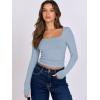 imageANRABESS Women Double Lined Long Sleeve Crop Tops Shirts Square Neck Tight Fitted Going Out TShirt Basic Tee Outfits 2025Sky