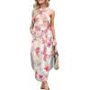 imageANRABESS Women Summer Halter Neck Sundress Sleeveless Split Side Casual Beach Travel Vacation Maxi Long Dress with PocketsFloral Blue Orange