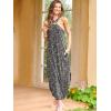 imageANRABESS Women Summer Halter Neck Sundress Sleeveless Split Side Casual Beach Travel Vacation Maxi Long Dress with PocketsPrint Black 01