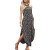 imageANRABESS Women Summer Halter Neck Sundress Sleeveless Split Side Casual Beach Travel Vacation Maxi Long Dress with PocketsPrint Black 01
