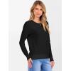 imageANRABESS Womens 100 Wool Sweaters Crewneck Long Sleeve Work Business Casual Basic Sweater Tops 2025 Fall OutfitsBlack