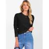 imageANRABESS Womens 100 Wool Sweaters Crewneck Long Sleeve Work Business Casual Basic Sweater Tops 2025 Fall OutfitsBlack