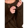 imageANRABESS Womens 100 Wool Sweaters Crewneck Long Sleeve Work Business Casual Basic Sweater Tops 2025 Fall OutfitsCoffee