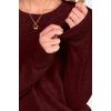 imageANRABESS Womens 100 Wool Sweaters Crewneck Long Sleeve Work Business Casual Basic Sweater Tops 2025 Fall OutfitsDark Red