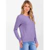 imageANRABESS Womens 100 Wool Sweaters Crewneck Long Sleeve Work Business Casual Basic Sweater Tops 2025 Fall OutfitsLight Purple