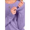 imageANRABESS Womens 100 Wool Sweaters Crewneck Long Sleeve Work Business Casual Basic Sweater Tops 2025 Fall OutfitsLight Purple