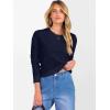 imageANRABESS Womens 100 Wool Sweaters Crewneck Long Sleeve Work Business Casual Basic Sweater Tops 2025 Fall OutfitsNavy Blue