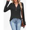 imageANRABESS Womens Long Sleeve Henley Shirts 2025 Fall Tunic Tops Ribbed Knit Lightweight Sweaters Dressy Casual Blouse OutfitsBlack