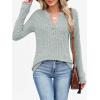 imageANRABESS Womens Long Sleeve Henley Shirts 2025 Fall Tunic Tops Ribbed Knit Lightweight Sweaters Dressy Casual Blouse OutfitsGreen