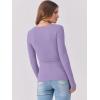imageANRABESS Womens Long Sleeve Shirts Scoop Neck Ribbed Knit Slim Fitted Tops Casual Basic Tee 2025 Fall Fashion Outfits ClothesLight Purple
