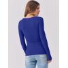 imageANRABESS Womens Long Sleeve Shirts Scoop Neck Ribbed Knit Slim Fitted Tops Casual Basic Tee 2025 Fall Fashion Outfits ClothesRoyal Blue