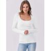 imageANRABESS Womens Long Sleeve Shirts Scoop Neck Ribbed Knit Slim Fitted Tops Casual Basic Tee 2025 Fall Fashion Outfits ClothesWhite