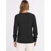 imageANRABESS Womens Long Sleeve V Neck Sweaters 2025 Fall Casual Classic Soft Loose Fit Basic Pullover Jumper TopBlack