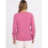 imageANRABESS Womens Long Sleeve V Neck Sweaters 2025 Fall Casual Classic Soft Loose Fit Basic Pullover Jumper TopHot Pink