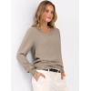 imageANRABESS Womens Long Sleeve V Neck Sweaters 2025 Fall Casual Classic Soft Loose Fit Basic Pullover Jumper TopLight Camel