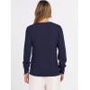 imageANRABESS Womens Long Sleeve V Neck Sweaters 2025 Fall Casual Classic Soft Loose Fit Basic Pullover Jumper TopNavy Blue