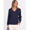 imageANRABESS Womens Long Sleeve V Neck Sweaters 2025 Fall Casual Classic Soft Loose Fit Basic Pullover Jumper TopNavy Blue
