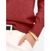 imageANRABESS Womens Long Sleeve V Neck Sweaters 2025 Fall Casual Classic Soft Loose Fit Basic Pullover Jumper TopRed