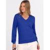 imageANRABESS Womens Long Sleeve V Neck Sweaters 2025 Fall Casual Classic Soft Loose Fit Basic Pullover Jumper TopRoyal Blue