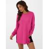 imageANRABESS Womens Oversized Long Sleeve shirts Fall Workout Tunic Tops Athletic Gym Tshirts Soft Basic Tees 2025 OutfitsHot Pink