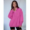 imageANRABESS Womens Oversized Sweatshirt Long Sleeve Henley Pullover Tops 2025 Fall Casual Button Loose Fit Teens Fashion OutfitsHot Pink