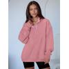 imageANRABESS Womens Oversized Sweatshirt Long Sleeve Henley Pullover Tops 2025 Fall Casual Button Loose Fit Teens Fashion OutfitsPink