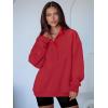 imageANRABESS Womens Oversized Sweatshirt Long Sleeve Henley Pullover Tops 2025 Fall Casual Button Loose Fit Teens Fashion OutfitsRed