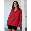 imageANRABESS Womens Oversized Sweatshirt Long Sleeve Henley Pullover Tops 2025 Fall Casual Button Loose Fit Teens Fashion OutfitsRed