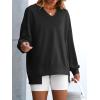 imageANRABESS Womens Oversized Sweatshirts Long Sleeve Tunic Shirts V Neck Loose Pullover Tops 2025 Trendy Fall Teen Girls OutfitBlack
