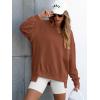 imageANRABESS Womens Oversized Sweatshirts Long Sleeve Tunic Shirts V Neck Loose Pullover Tops 2025 Trendy Fall Teen Girls OutfitCaramel Brown