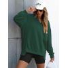 imageANRABESS Womens Oversized Sweatshirts Long Sleeve Tunic Shirts V Neck Loose Pullover Tops 2025 Trendy Fall Teen Girls OutfitDark Green