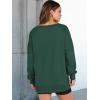 imageANRABESS Womens Oversized Sweatshirts Long Sleeve Tunic Shirts V Neck Loose Pullover Tops 2025 Trendy Fall Teen Girls OutfitDark Green