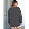 imageANRABESS Womens Oversized Sweatshirts Long Sleeve Tunic Shirts V Neck Loose Pullover Tops 2025 Trendy Fall Teen Girls OutfitDark Grey