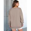 imageANRABESS Womens Oversized Sweatshirts Long Sleeve Tunic Shirts V Neck Loose Pullover Tops 2025 Trendy Fall Teen Girls OutfitDark Khaki