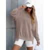 imageANRABESS Womens Oversized Sweatshirts Long Sleeve Tunic Shirts V Neck Loose Pullover Tops 2025 Trendy Fall Teen Girls OutfitDark Khaki