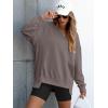 imageANRABESS Womens Oversized Sweatshirts Long Sleeve Tunic Shirts V Neck Loose Pullover Tops 2025 Trendy Fall Teen Girls OutfitLight Brown