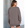 imageANRABESS Womens Oversized Sweatshirts Long Sleeve Tunic Shirts V Neck Loose Pullover Tops 2025 Trendy Fall Teen Girls OutfitLight Brown