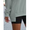 imageANRABESS Womens Oversized Sweatshirts Long Sleeve Tunic Shirts V Neck Loose Pullover Tops 2025 Trendy Fall Teen Girls OutfitLight Green