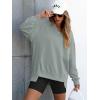 imageANRABESS Womens Oversized Sweatshirts Long Sleeve Tunic Shirts V Neck Loose Pullover Tops 2025 Trendy Fall Teen Girls OutfitLight Green