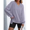 imageANRABESS Womens Oversized Sweatshirts Long Sleeve Tunic Shirts V Neck Loose Pullover Tops 2025 Trendy Fall Teen Girls OutfitLight Purple