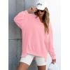imageANRABESS Womens Oversized Sweatshirts Long Sleeve Tunic Shirts V Neck Loose Pullover Tops 2025 Trendy Fall Teen Girls OutfitPink